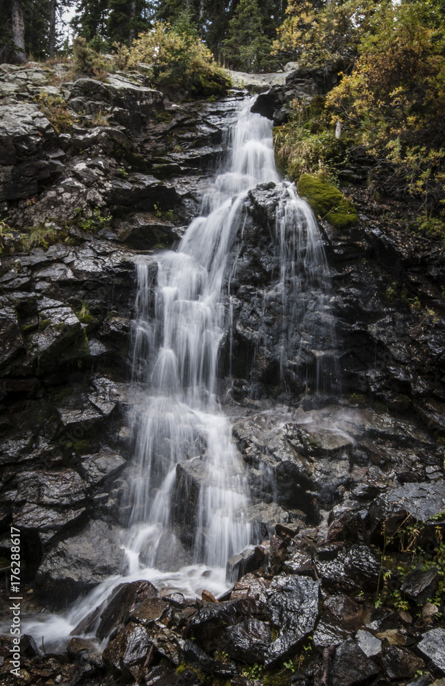 Wild Mountain Waterfall