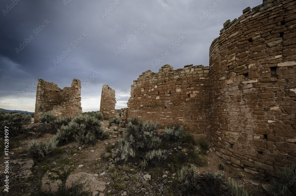 Storm Over Ancient Ruins, Hovenweep, Colorado