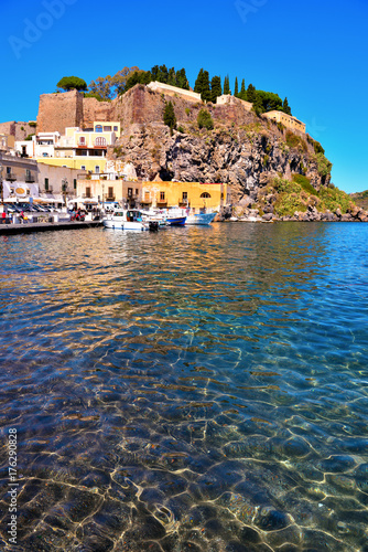 islands of Lipari archipelago Eolie Sicily Italy photo