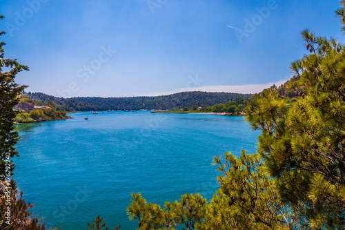 Croatia coasline. Bay and crystal clear water of Adriatic Sea. © cone88