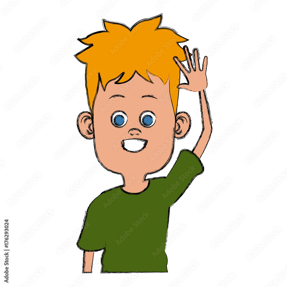 Cute and funny boy cartoon icon vector illustration graphic design Cute and funny boy cartoon icon vector illustration graphic design