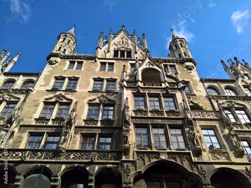 Beautiful building facade in Munich , Bavaria, Germany