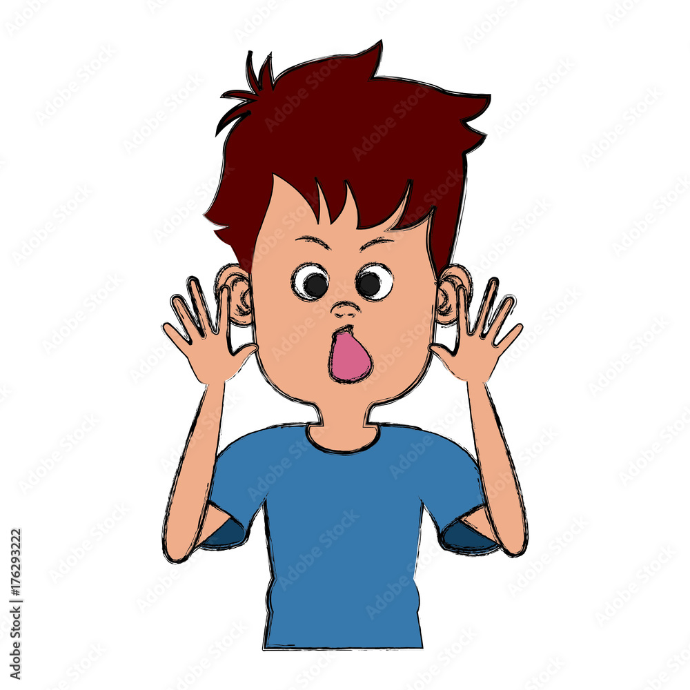 Cute and funny boy cartoon icon vector illustration graphic design Cute and funny boy cartoon icon vector illustration graphic design