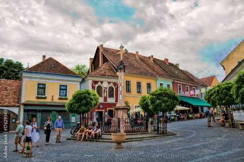 Obraz na płótnie Szentendre, Stadtzentrum w salonie