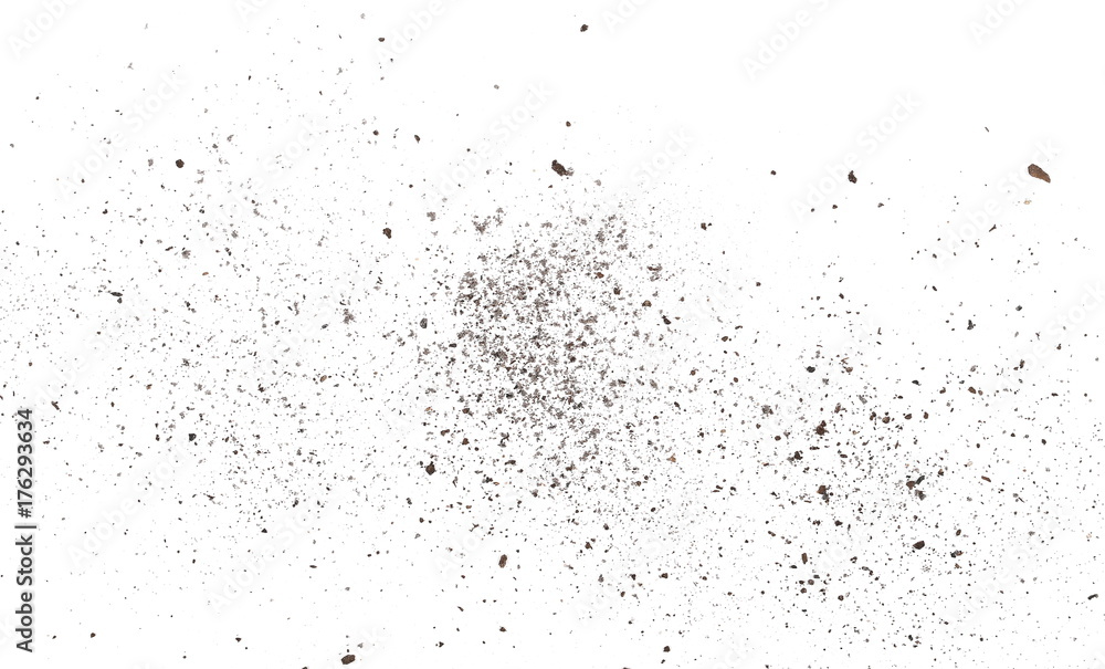 dust isolated on white background, with clipping path dust isolated on white background, with clipping path