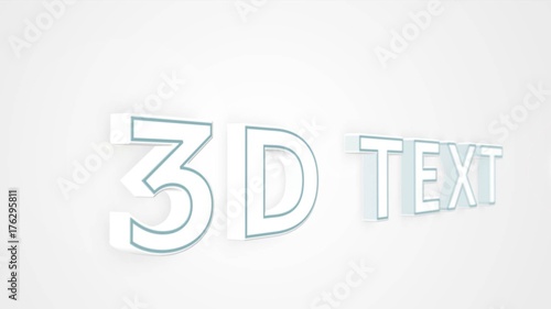 Light 3D Outlined Text Title Pack