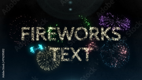 Fireworks Particle Title