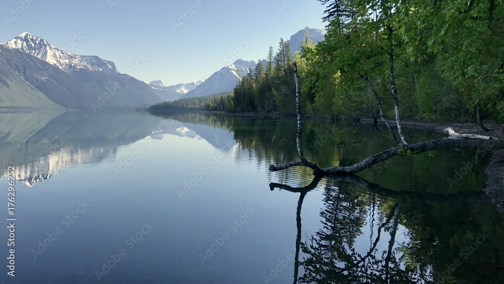 Reflection in water mountain landscape Reflection in water mountain landscape