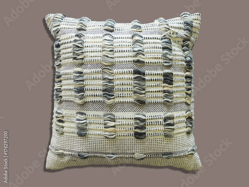 Decorative cushion knitted pattern