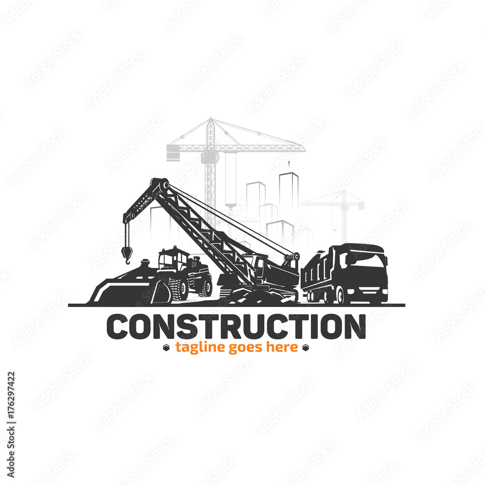 Construction Heavy Equipment and Buildings.