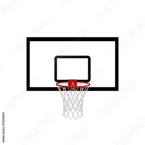 Vector illustration basketball basket, basketball hoop, basketball net. Basketball icon