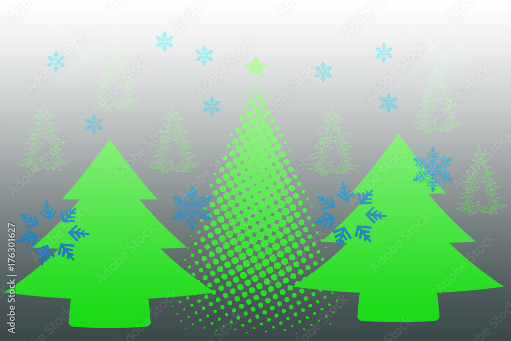 green snow fairy forest green snow fairy forest
