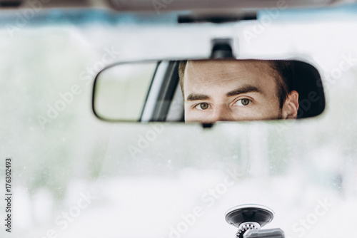Eyes in the rear view mirror