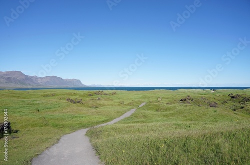 Landschaft bei Hellnar im Snæfellsjökull-Nationalpark / Snaefellsnes Halbinsel, West-Island