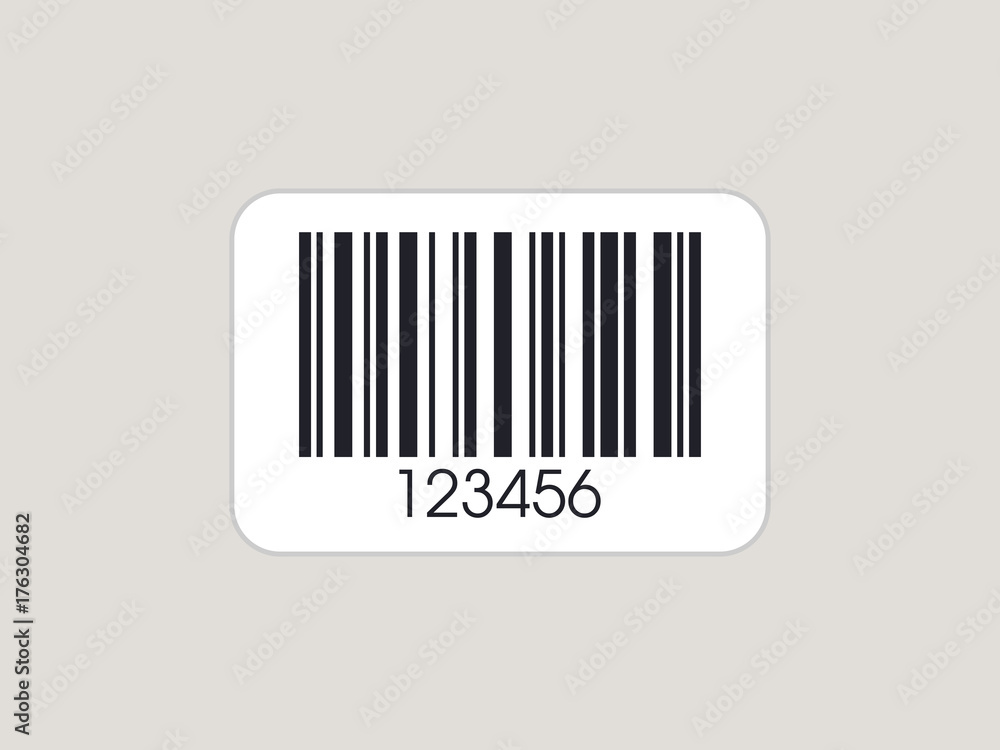 Realistic Barcode. Barcode icon. Simple vector bar code Realistic Barcode. Barcode icon. Simple vector bar code