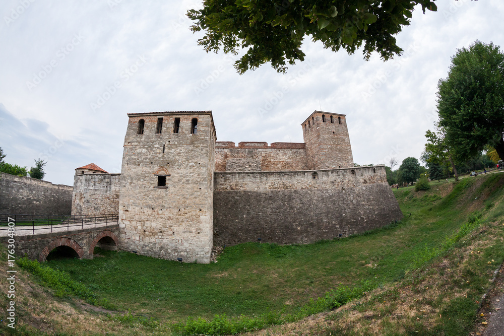 Baba Vida, a medieval fortress in Vidin, in northwestern Bulgaria. Fisheye lens used
