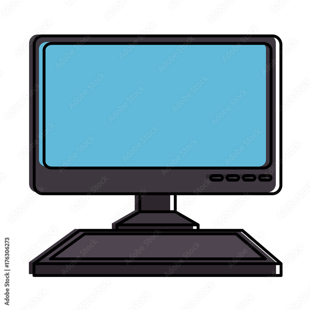 computer desktop isolated icon vector illustration design computer desktop isolated icon vector illustration design