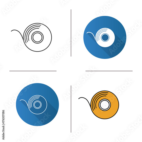 Adhesive tape roll icon