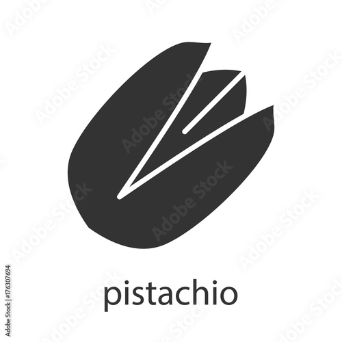 Pistachio glyph icon