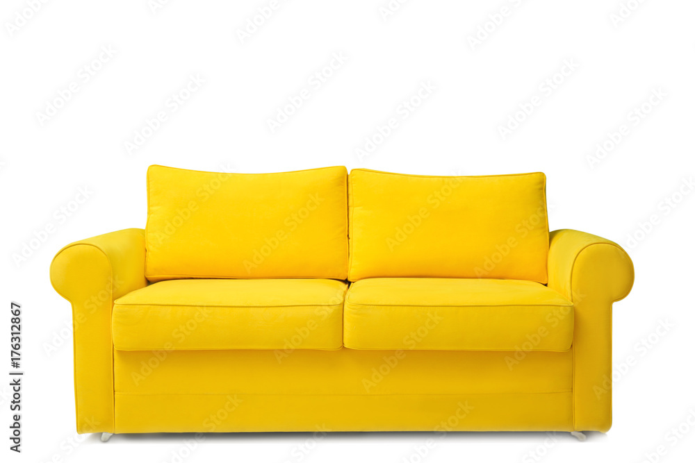 Comfortable sofa on white background Comfortable sofa on white background