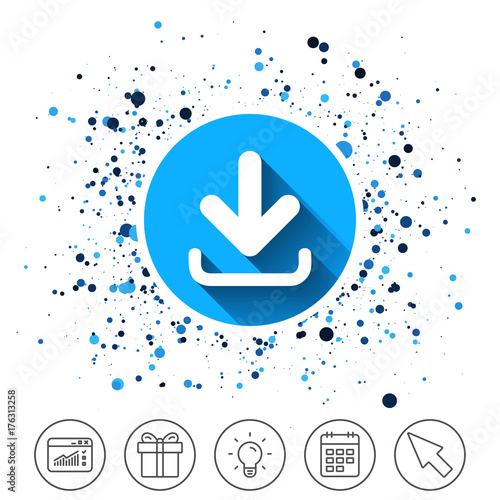 Download icon. Upload button.