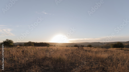 Sunrise Nambiti Game Reserve, South Africa.