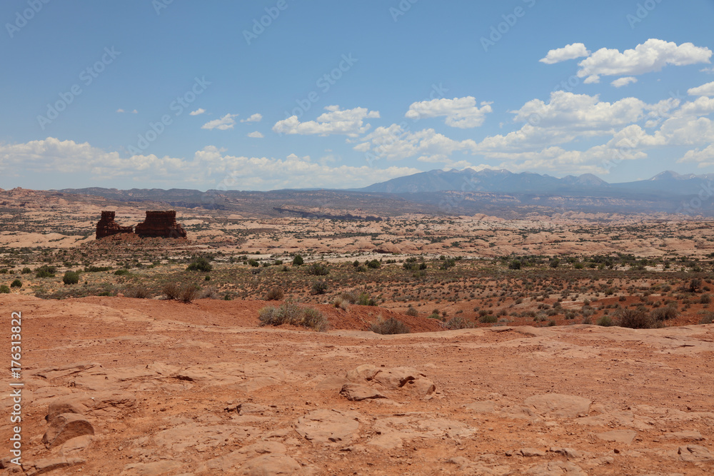 Park Avenue in Arches National Park. Utah. USA Park Avenue in Arches National Park. Utah. USA