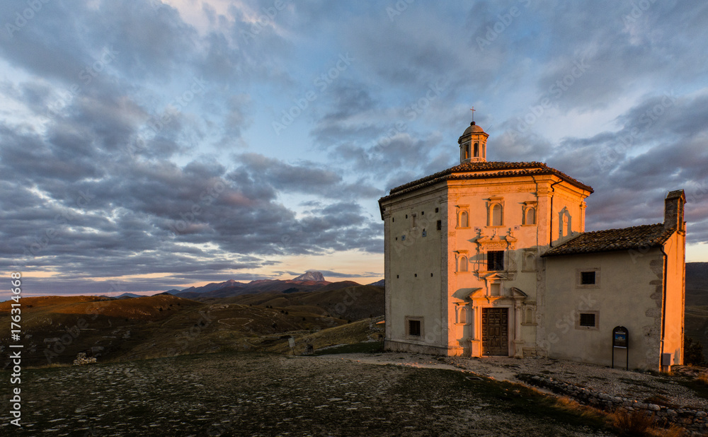 Santa Maria della Pietà (Church of Calascio in the Province of L'Aquila in Abruzzo, Italy)
