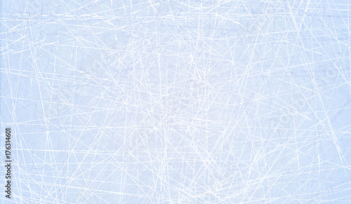 Textures blue ice. Ice rink. Winter background. Overhead view. Vector illustration nature background.
