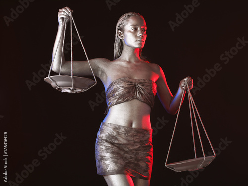 Beautiful young woman with ...