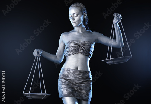 Beautiful young woman with ...