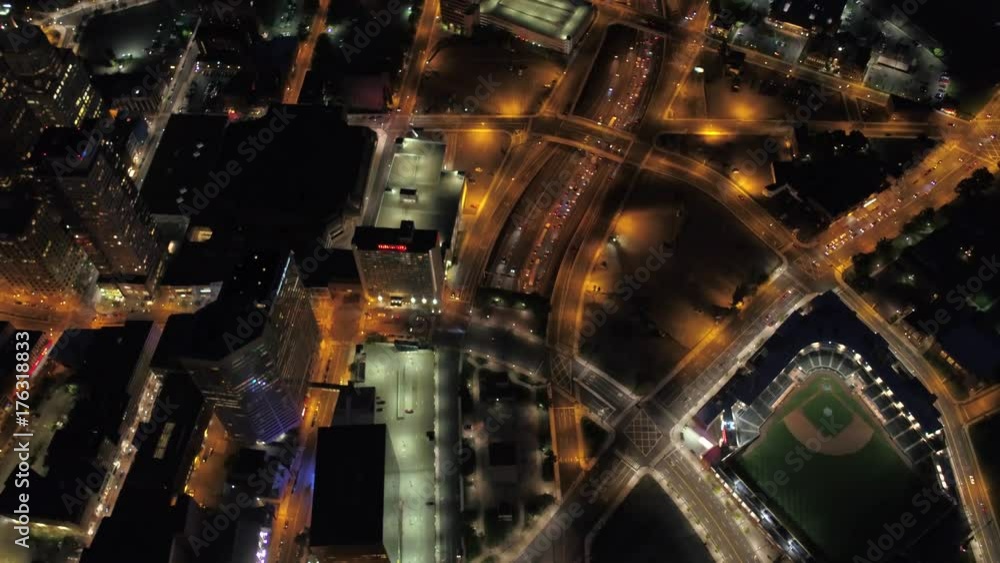 Aerial Connecticut Hartford July 2017 Night 4K Inspire 2