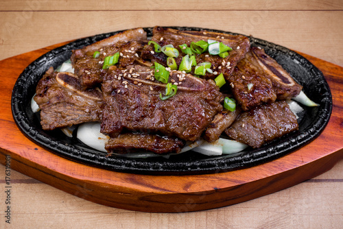 Kalbi, Korean marinated beef short ribs