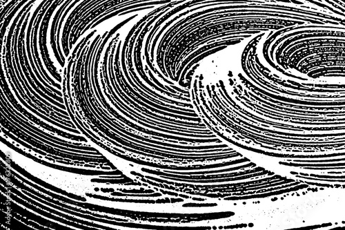 Grunge soap texture black and white. Distress black and white rough foam trace captivating background. Noise dirty rectangle grunge foam texture. Dirty artistic soap background.