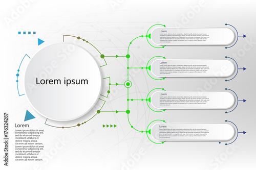 Vector Infographic label design with icons and 5 options or steps. Infographics for business concept. Can be used for presentations banner, workflow layout, process diagram, flow chart, info graph