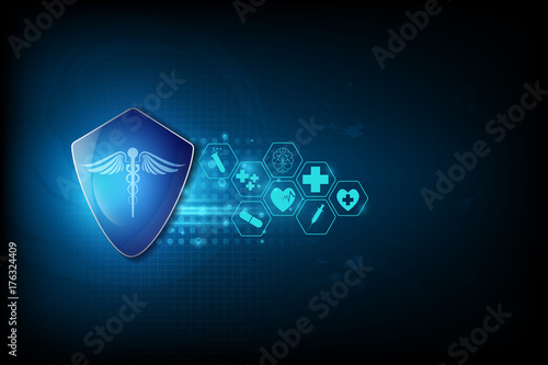 vector abstract background medical health care pharmacy concept template design