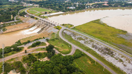 An aerial view of Floodgate