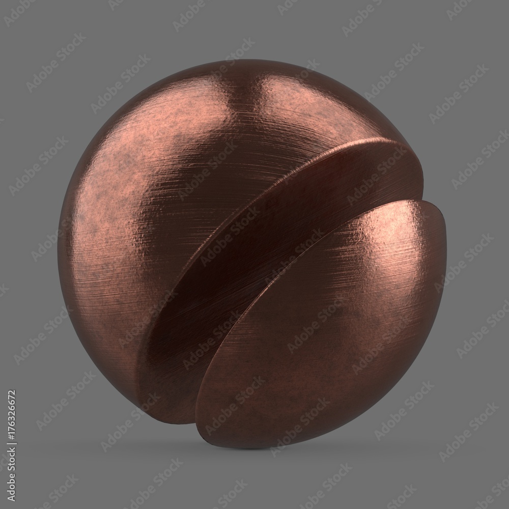 Copper scratched metal Stock 3D 에셋 | Adobe Stock