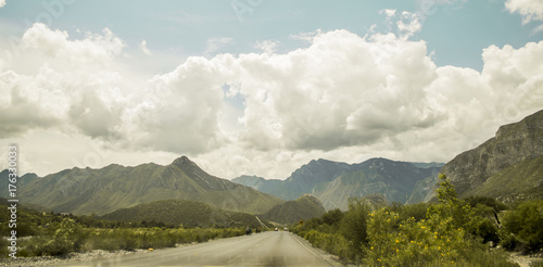 Follow the road to the mountains