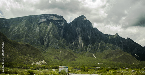 Green rocky mountains ''Huasteca''