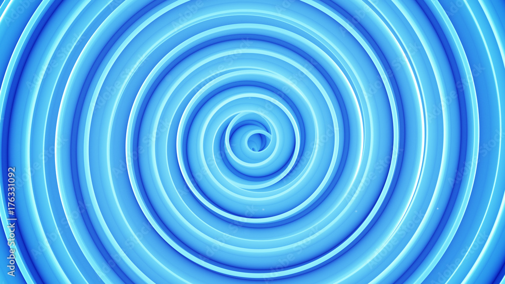 Blue spiral shape. Abstract 3D render
Blue spiral shape. Abstract 3D render