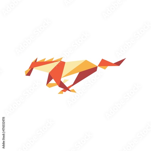 horse lowpoly logo