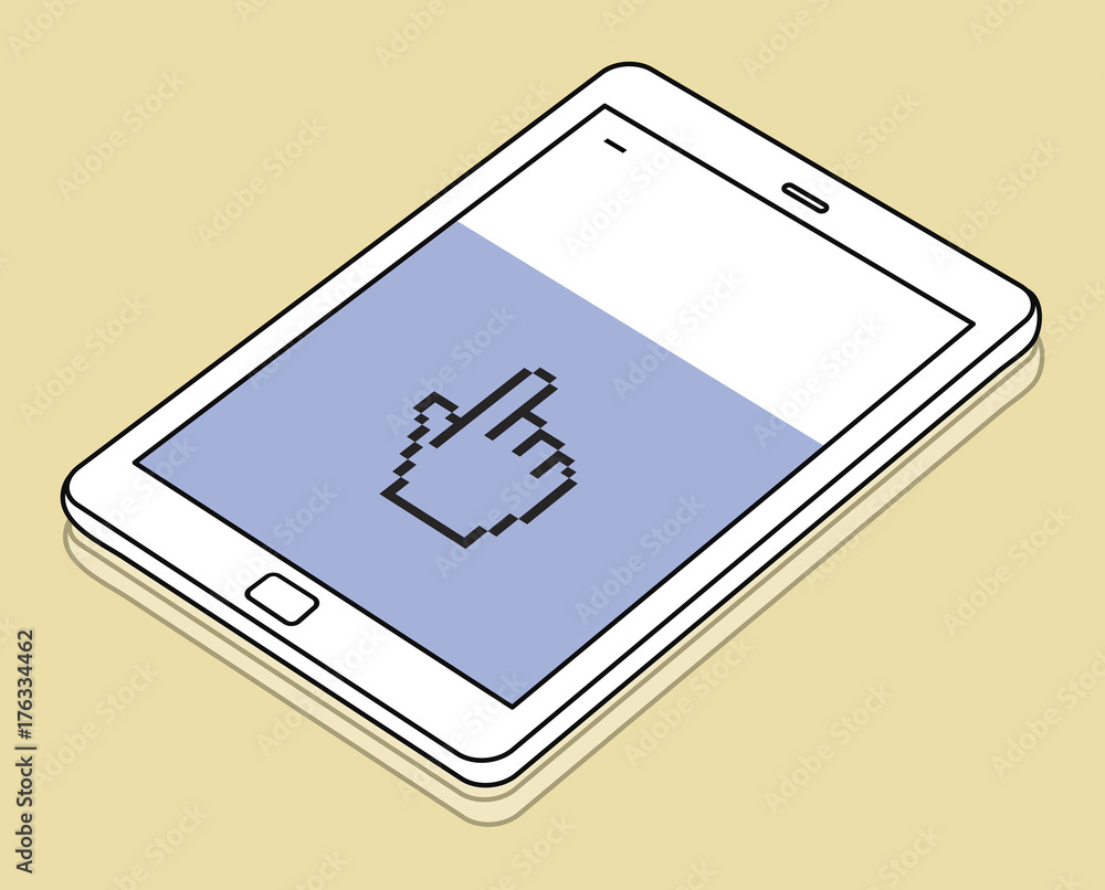 Illustration of a tablet Illustration of a tablet