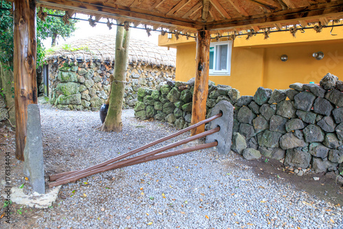 Jeju Island Traditional Gate photo