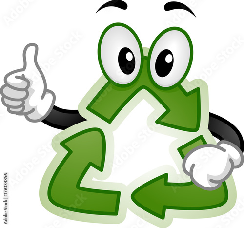 Recycle Mascot Illustration