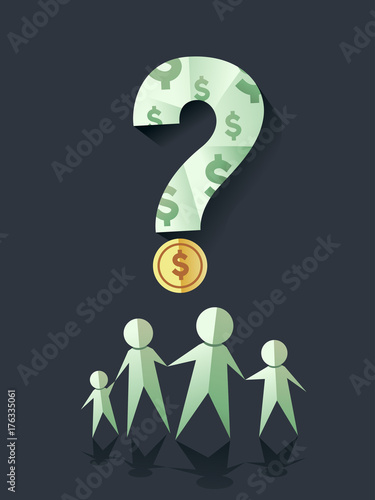 Family Dollar Bill Coin Que...
