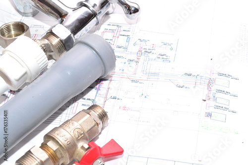 Obraz w ramie Project connect plumbing.