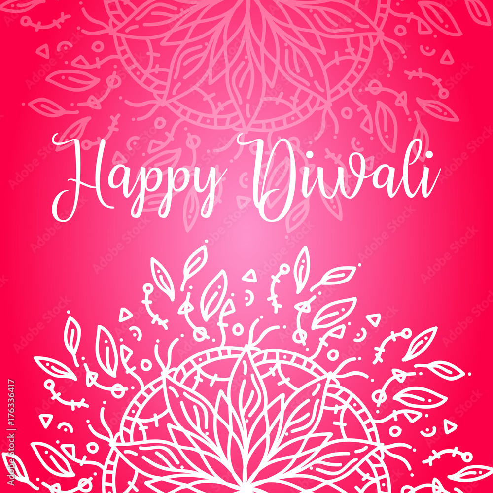 Happy diwali lettering for your greeting card design Happy diwali lettering for your greeting card design