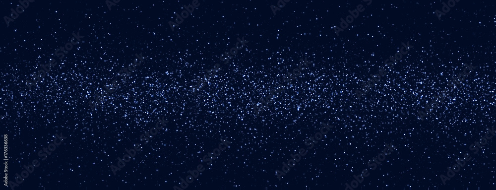 Space stars background. Light night sky vector. - obrazy, fototapety, plakaty 