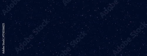 Obraz na plátně Space stars background. Light night sky vector.